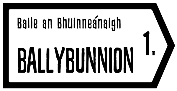 Ballybunnion Slate Road Sign