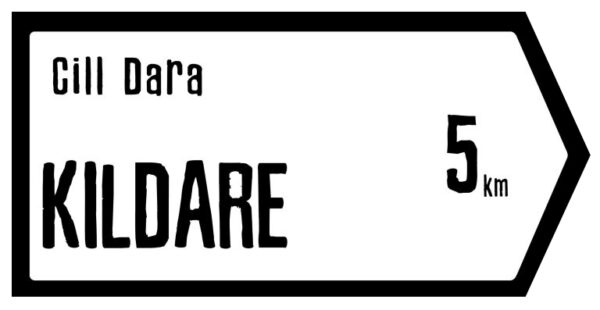 Kildare Slate Road Sign