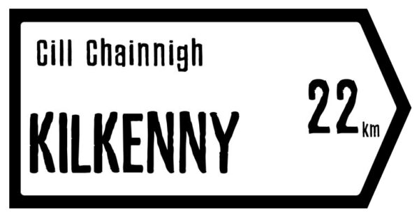 Kilkenny Slate Road Sign