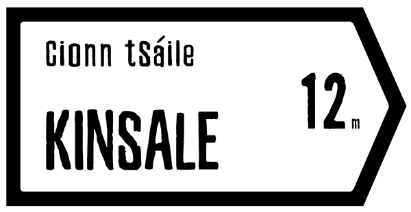 Kinsale Slate Road Sign