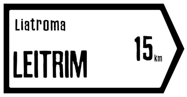 Leitrim Slate Road Sign