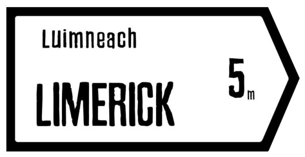 Limerick Slate Road Sign