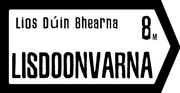 Lisdoonvarna Slate Road Sign