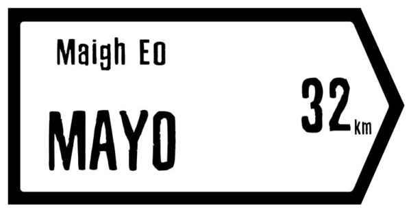 Mayo Slate Road Sign
