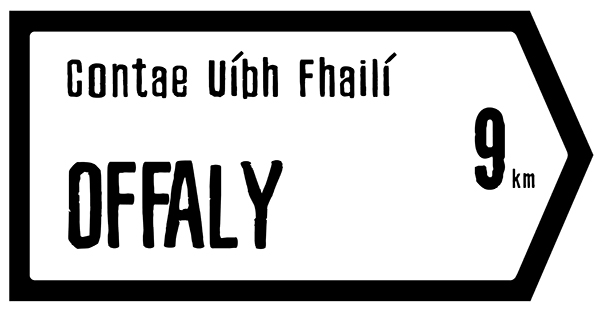 Offaly Slate Road Sign