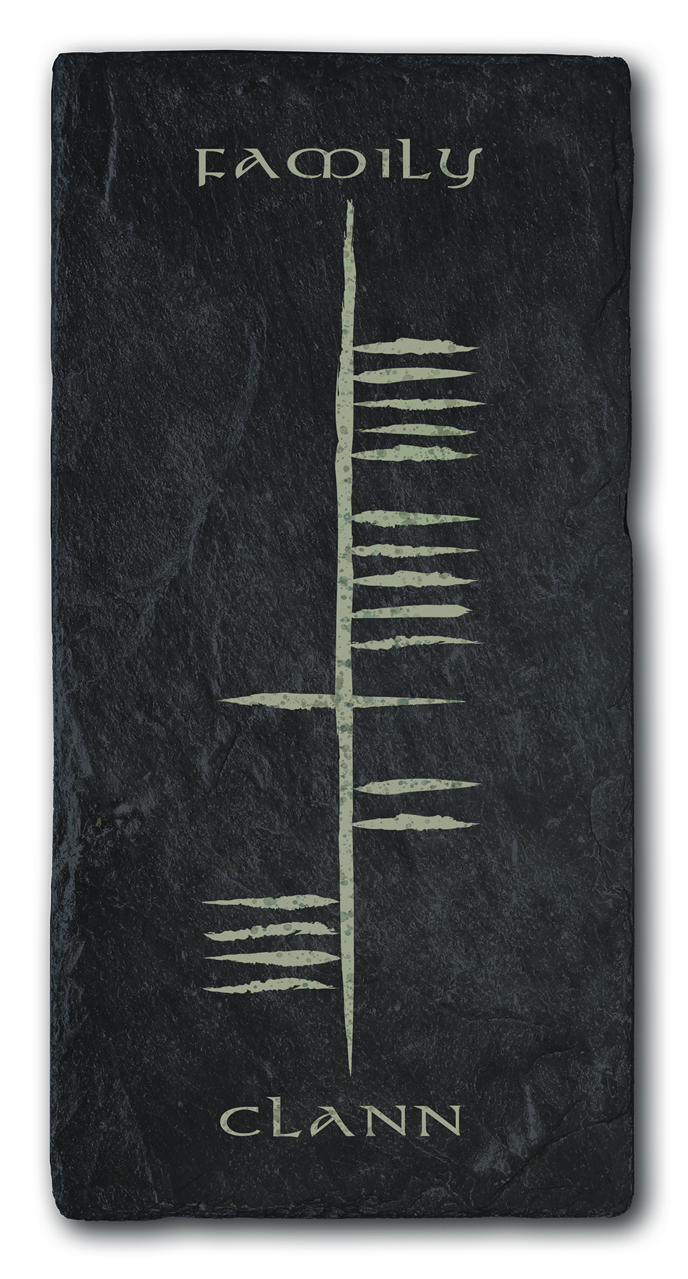 Family Ogham Slate