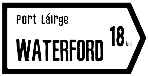 Waterford Slate Road Sign